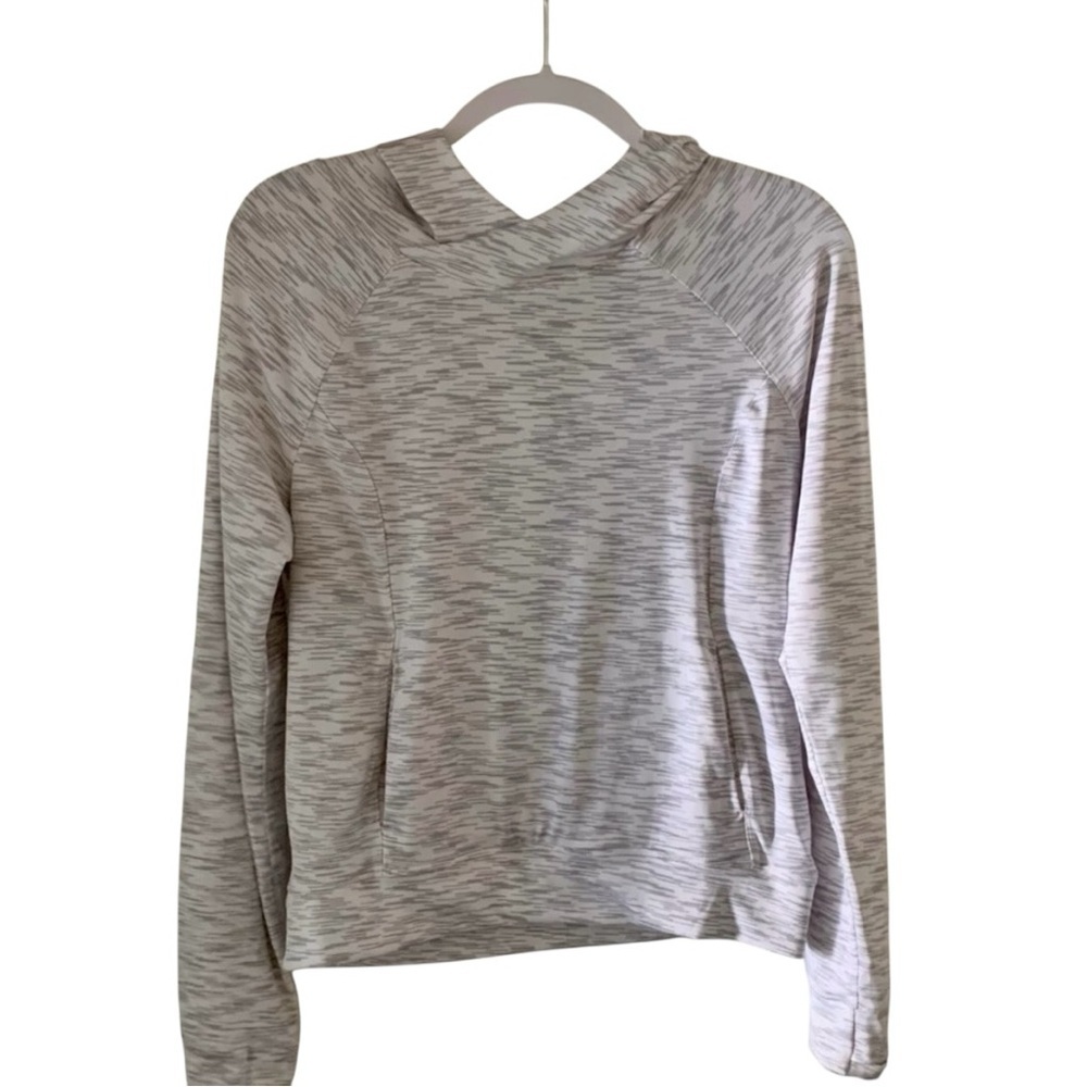 Yogalicious Girls Yogalicious Hoodie Color Gray/White Size S